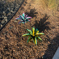 10” Colorful Metal Agave Garden Sculpture – Southwestern Yard Art