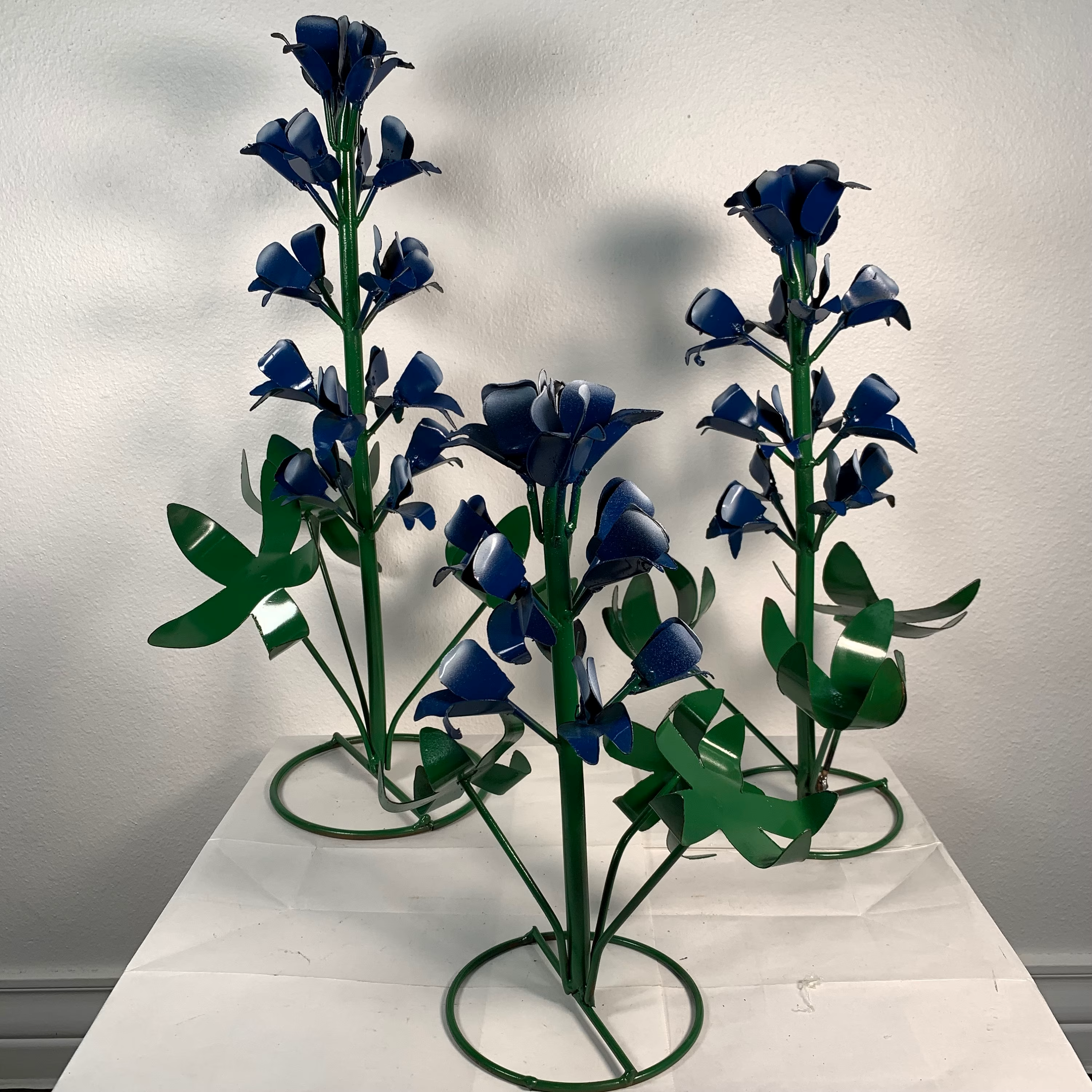 Handmade Metal Bluebonnets