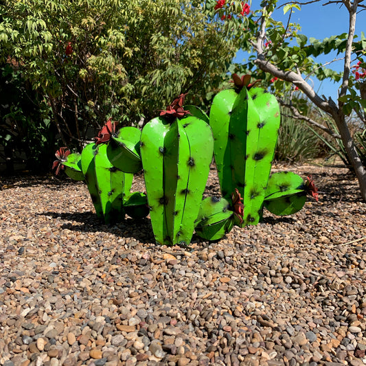 Green Round Cactus - Garden Art