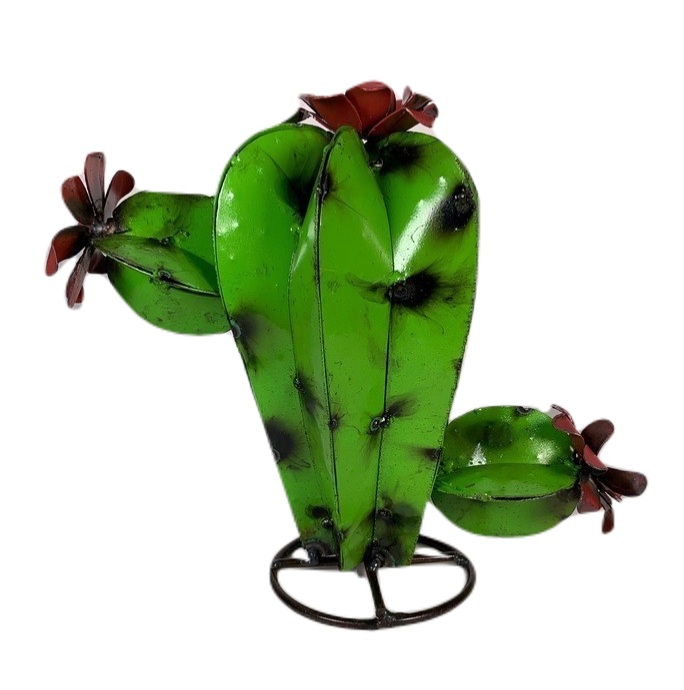 Green Round Cactus - Garden Art