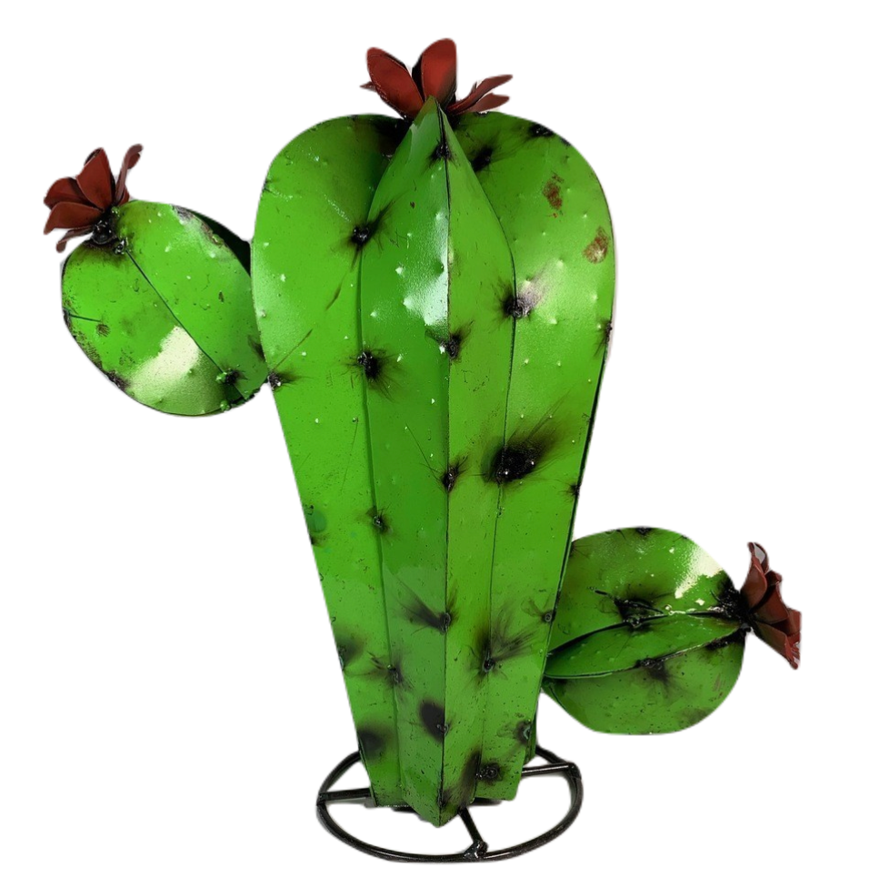 Green Round Cactus - Garden Art